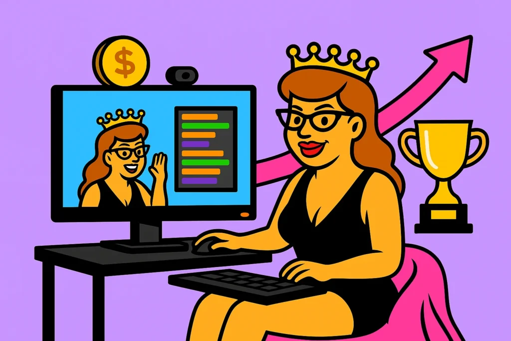 Incrementa ingresos y reconocimiento en plataforma como modelo webcam