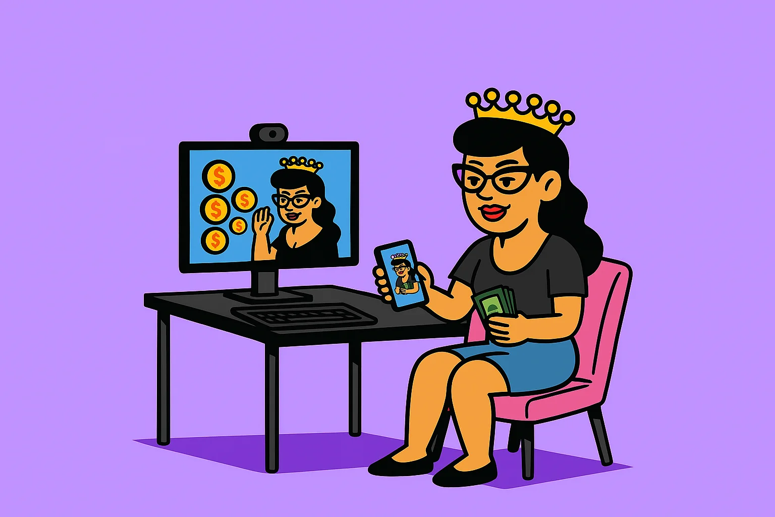 Vende tus tokens webcam en Colombia al instante con Kissing Company